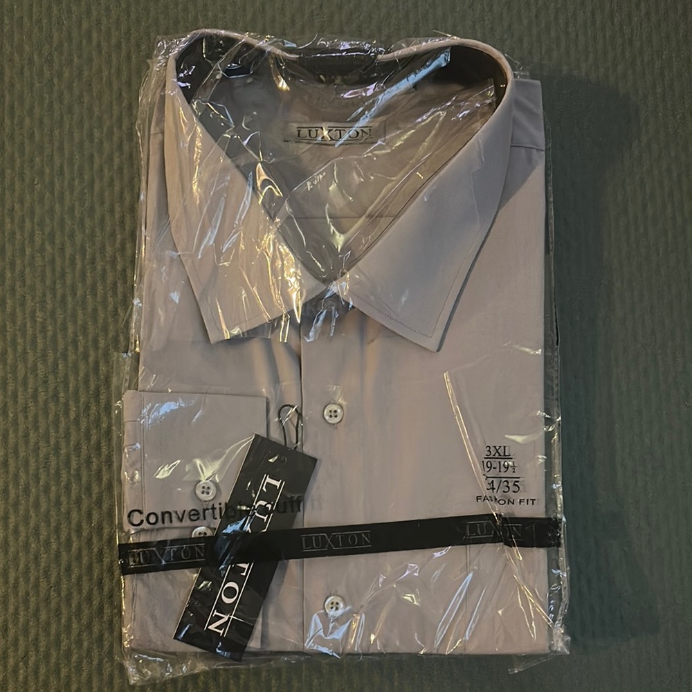 Gray Casual Button Down Shirt in Original Packaging